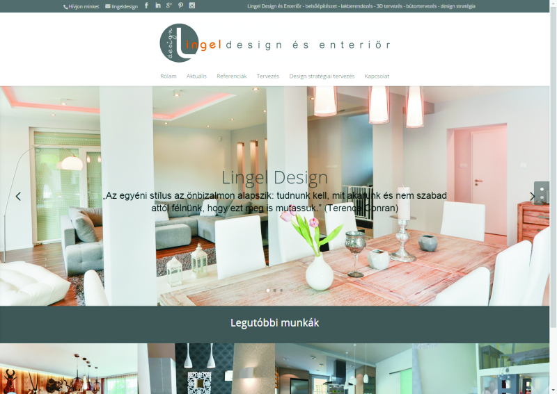 Lingel Design Kft. honlap - PRove Kommunikáció referencia